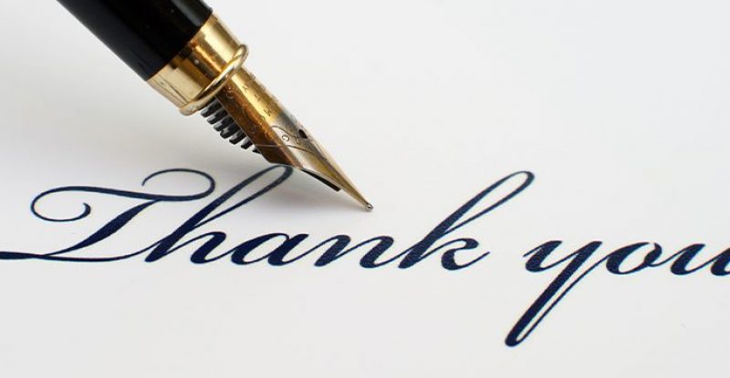 A Thank You Letter to Educators